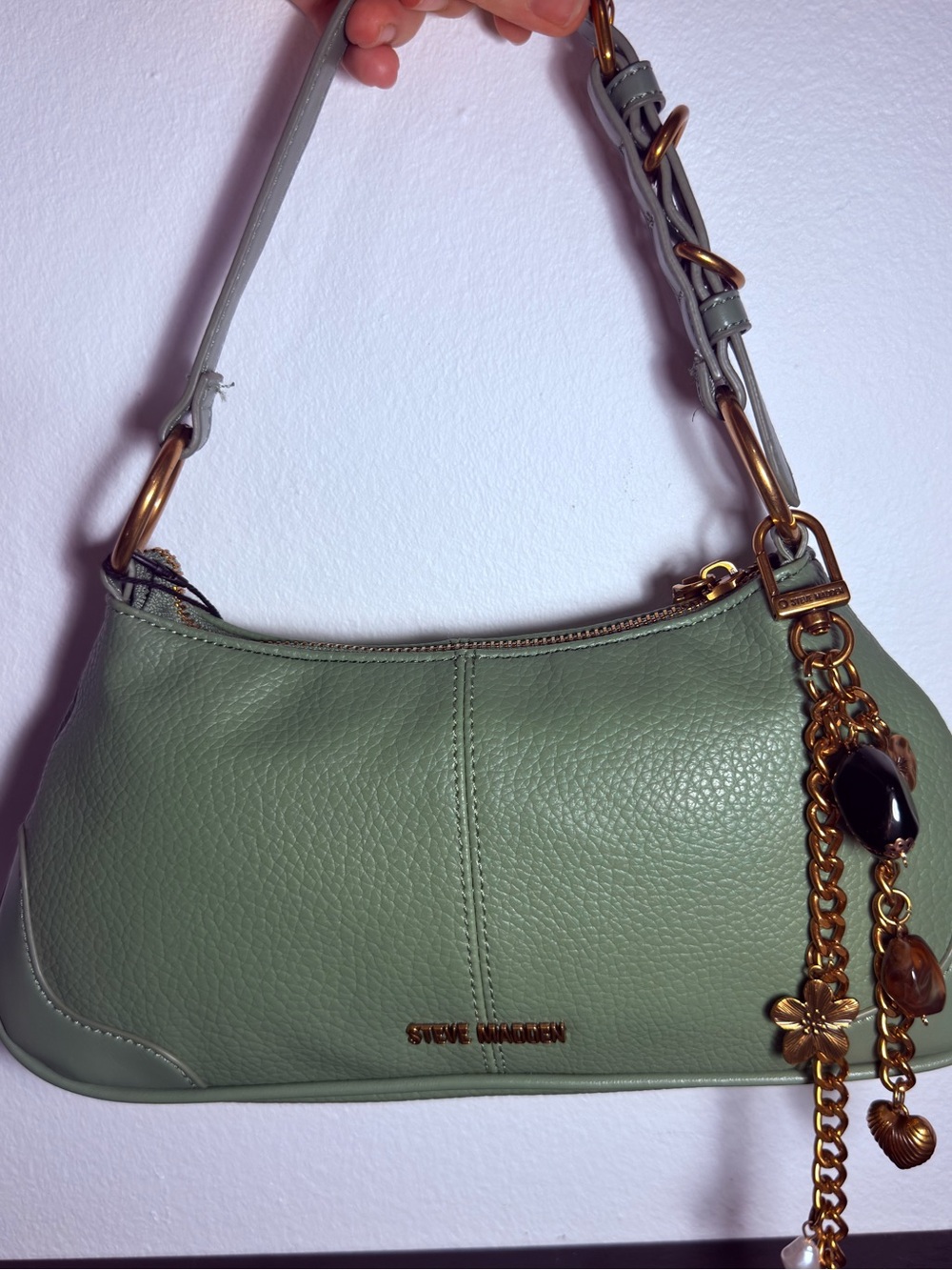 Steve Madden Oil Green Shoulder Bag NWT MSRP $98